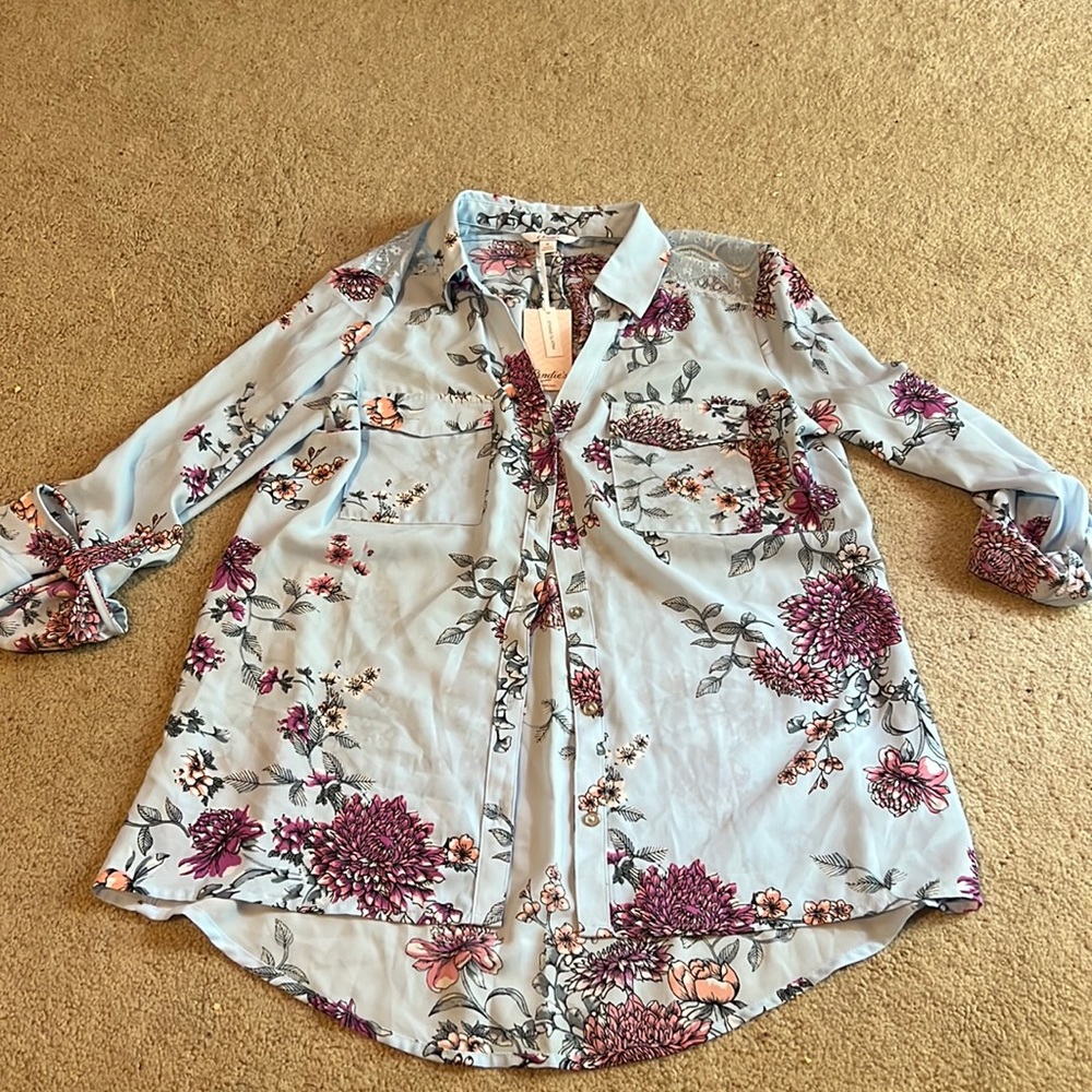 Candies floral button up